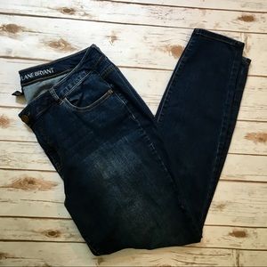 LANE BRYANT Super Stretch Skinny Jeans Sz 20 Dark